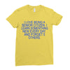 i love being a senior citizen Ladies Fitted T-Shirt
