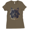 polygon wolf Ladies Fitted T-Shirt