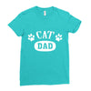cat dad Ladies Fitted T-Shirt