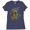 mega turtles Ladies Fitted T-Shirt