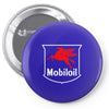 mobil oil vintage logo Pin-back button