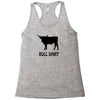 bull shirt funny small humor crude awesome beer tee cool geek nerd hum Racerback Tank