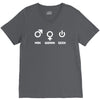 man woman geek V-Neck Tee