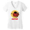 mad bull Women's V-Neck T-Shirt
