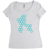 six hexagonal best trending Women's Triblend Scoop T-shirt