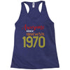 awesome since november 1970 Racerback Tank