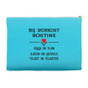 breakfast workout routine girls muscle top Accessory Pouches
