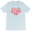 Jet'aime Flower Heart T-Shirt