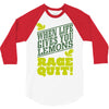 rage quit 3/4 Sleeve Shirt