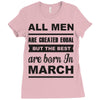 all men are created equal march Ladies Fitted T-Shirt