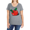 apple burster Ladies Curvy T-Shirt
