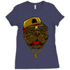 dog hip hop style Ladies Fitted T-Shirt
