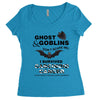 ghost &amp; goblins don't scare me! i survived carcionid cancer please sup Women's Triblend Scoop T-shirt
