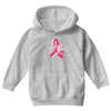 breast cancer awareness hope ribbon heart Youth Hoodie