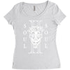soul II soul white logo Women's Triblend Scoop T-shirt