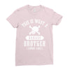 This Is What A Bad Ass Brother Looks Like Ladies Fitted T-Shirt