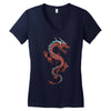chinese dragon Women's V-Neck T-Shirt