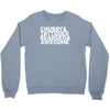 chubby tattooed bearded &amp; awesome Crewneck Sweatshirt