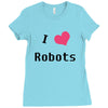 i love robots Ladies Fitted T-Shirt