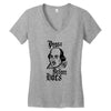 prose before hoes Women's V-Neck T-Shirt
