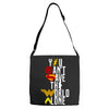 you can't save the world alone Adjustable Strap Totes