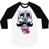 king of mustache 3/4 Sleeve Shirt