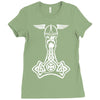 thorshammer mj&ouml;lnir odin wikinger germanen Ladies Fitted T-Shirt