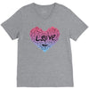 love (4) V-Neck Tee