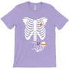 pregnant skeleton baby costume halloween maternity ninja ladies T-Shirt