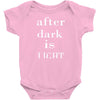 after dark is light Baby Bodysuit