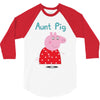 peppa pig aunt pig 3/4 Sleeve Shirt