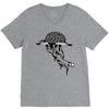 zombie eating brains V-Neck Tee