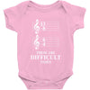 13/8 6/4 These Are Difficult Times Baby Onesie