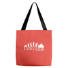 motorbike motorcycle ape to evolution sticker transfer iron on Tote Bags