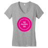 mummy go Women's V-Neck T-Shirt