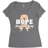 Hope Keeps Me Going Women's Triblend Scoop T-shirt