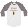 grandpa powered by coffee 3/4 Sleeve Shirt