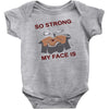 my face Baby Bodysuit