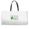 drink like a girl Weekender Totes