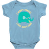 an elephant never cares Baby Bodysuit