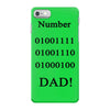 number one dad funny t shirt binary nerd geek tee s 3xl iPhone 7 Case