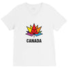 Canada Leaf LGBT V-Neck Tee