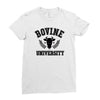 bovine university Ladies Fitted T-Shirt