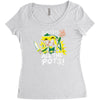 smash all the pots clearance Women's Triblend Scoop T-shirt