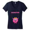 Creating a Lil Monster Baby Girl Women's V-Neck T-Shirt