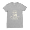 premium vintage 1978 classic perfectly aged limited edition Ladies Fitted T-Shirt