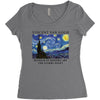 Vincent Van Gogh The Starry Night Women's Triblend Scoop T-shirt
