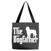 the dogfather labradoodle white Tote Bags