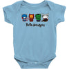 hello avengers Baby Bodysuit