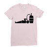 drink beer Ladies Fitted T-Shirt